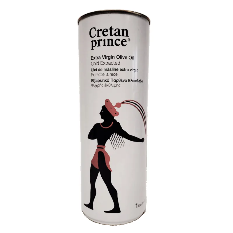 Ulei de masline extravirgin in cutie de metal Printul Cretan, 1l, Creta Oil — preț și oferte