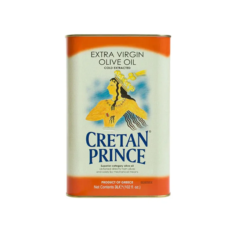 Ulei de masline extravirgin in cutie de metal Printul Cretan, 3l, Creta Oil — preț și oferte
