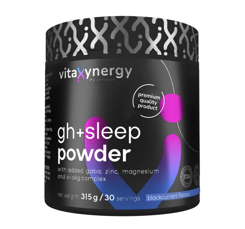 Supliment alimentar pentru somn odihnitor cu aroma de coacaze negre GH+ Sleep, 315g, Vitaxynergy — preț și oferte