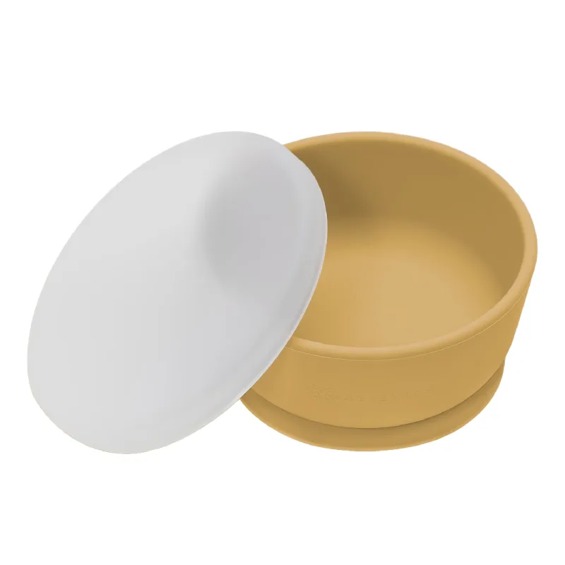Bol din silicon cu capac, 6 luni+, Honey, Appekids — preț și oferte