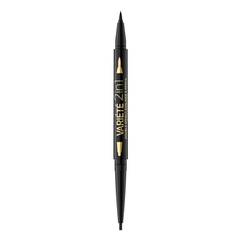 Tus de ochi Variete Double Effect 2in1 Ultra Black, 1 bucata, Eveline Cosmetics — preț și oferte