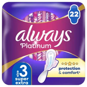 Absorbante Platinum Night Protection & Comfort, 22 bucati, Always
