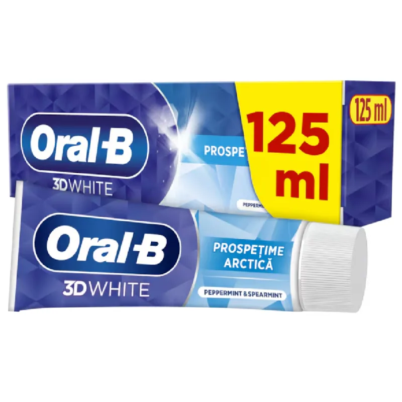 Pasta de dinti Pro 3D White Arctic Fresh, 125ml, Oral-B — preț și oferte