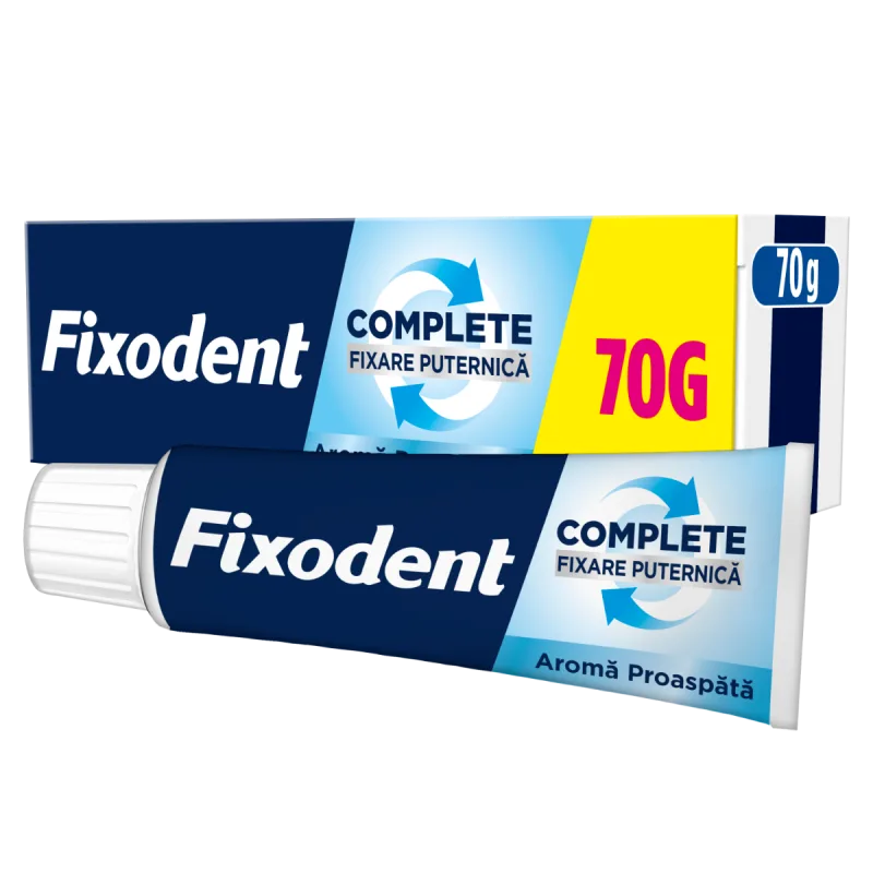 Crema adeziva pentru proteza dentara Original Complete, 70g, Fixodent — preț și oferte