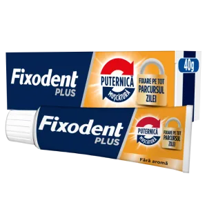 Crema adeziva pentru proteza dentara Plus Best Hold, 40g, Fixodent