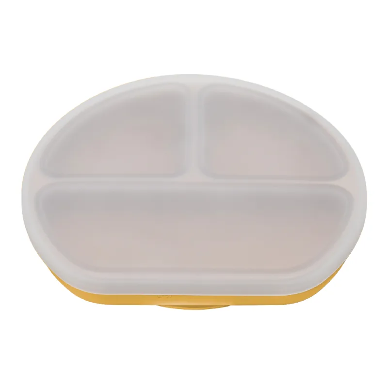 Farfurie din silicon cu capac, 6 luni+, Honey, Appekids — preț și oferte