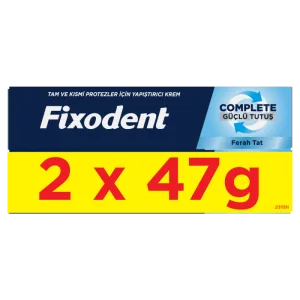 Pachet Crema adeziva pentru proteza dentara Complete, 2x47g, Fixodent