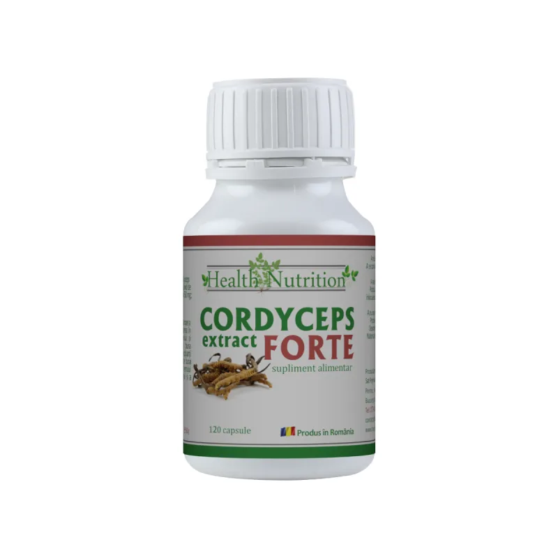 Cordyceps Extract Forte 100% natural, 120 capsule, Health Nutrition — preț și oferte