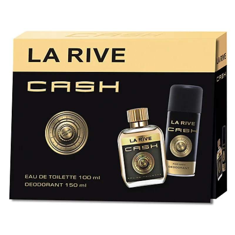 Pachet Cash Man Apa de toaleta 100ml+ Deodorant 150ml, La Rive — preț și oferte