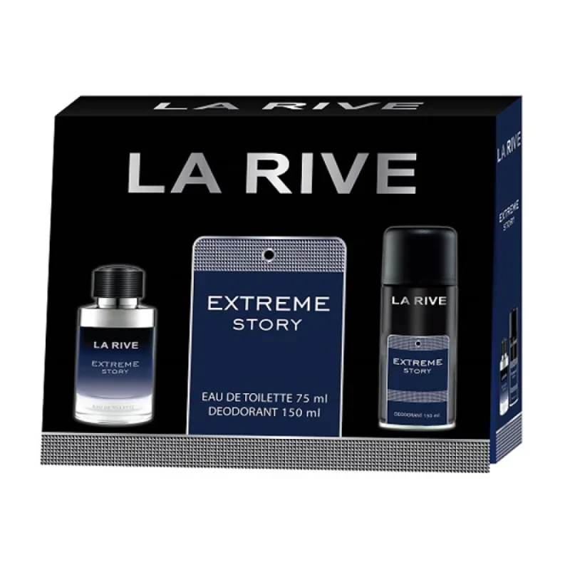 Pachet Extreme Story Apa de toaleta 75ml+ Deodorant 100ml, La Rive — preț și oferte