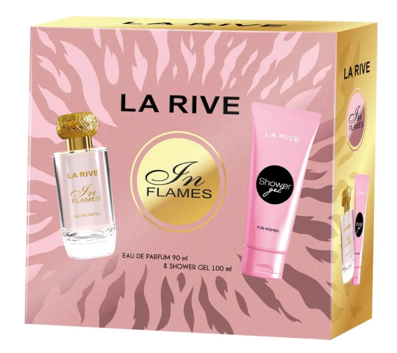 Set In Flames Apa de parfum 90ml + Gel de dus 100ml, La Rive — preț și oferte