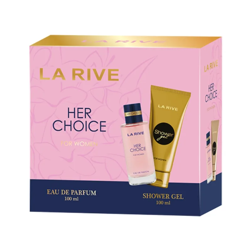 Pachet Her Choice Apa de parfum 100ml+ Gel de dus 100ml, La Rive — preț și oferte