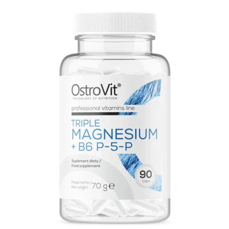 Triple Magnesium si B6 P-5-P, 90 capsule, OstroVit — preț și oferte