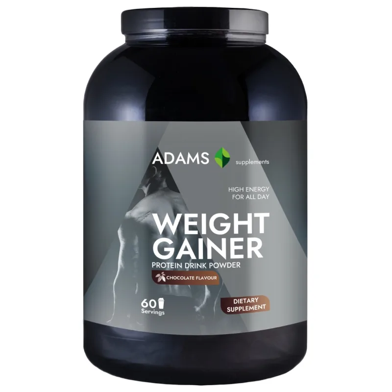 Weight Gainer cu aroma de ciocolata, 3000g, Adams Vision — preț și oferte