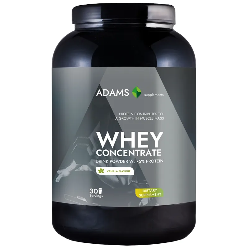 Pudra proteica cu aroma de vanilie Whey Concentrate Protein, 908g, Adams Vision — preț și oferte