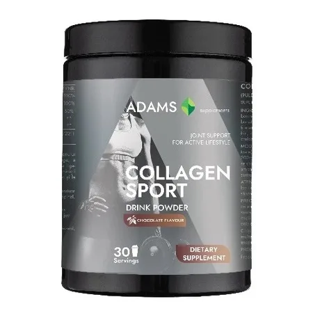 Collagen pulbere instant cu aroma de ciocolata, 600g, Adams Vision — preț și oferte
