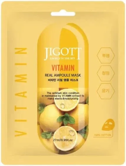 Masca Real Ampoule Mask Vitamin, 27ml, Jigott — preț și oferte