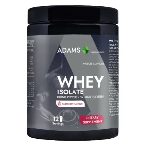 Pudra proteica cu aroma de zmeura Whey Isolate Protein, 360g, Adams Vision