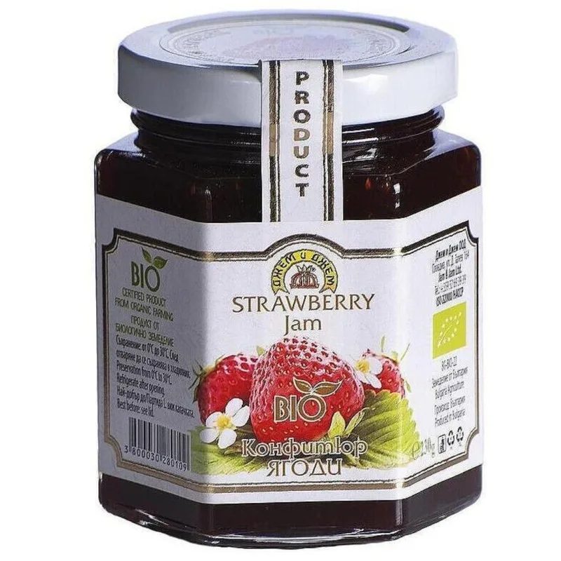 Gem Bio de capsuni, 230g, Jam&Jam — preț și oferte