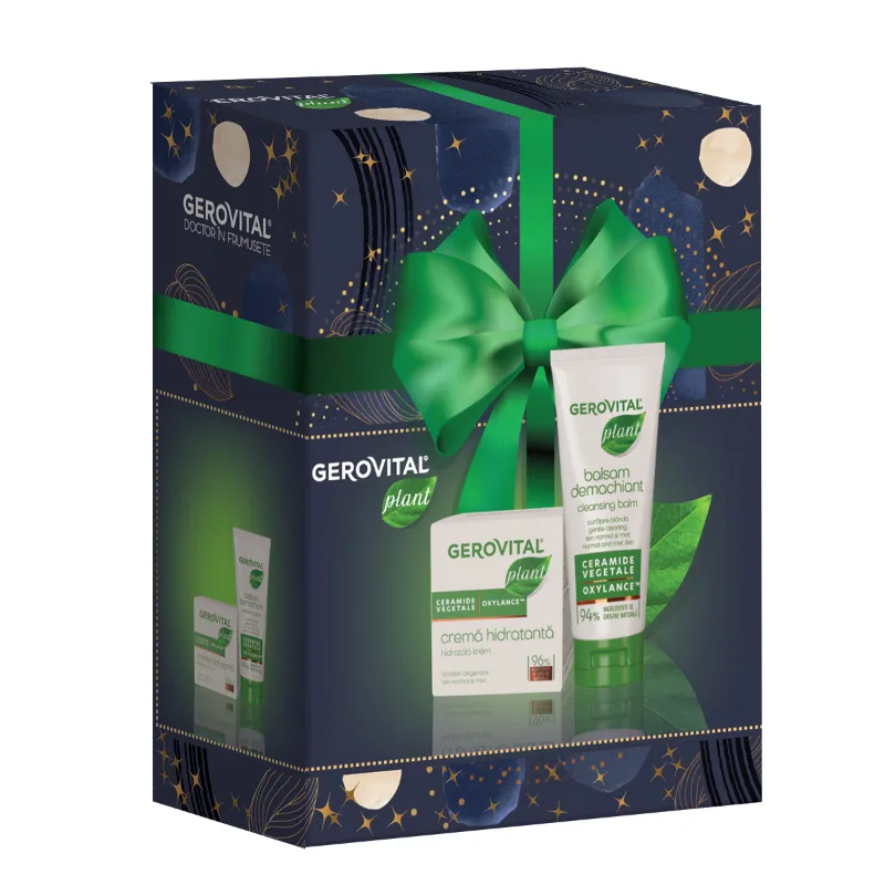 Pachet Balsam demachiant cu ceramide vegetale 100ml + Crema hidratanta cu ceramide vegetale 50ml, Gerovital — preț și oferte