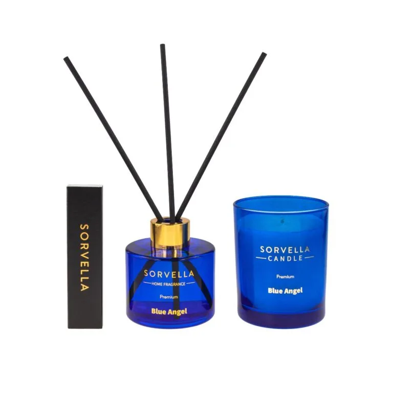 Set Aromatizator 120ml + Lumanare parfumata 170g Blue Angel, Sorvella — preț și oferte