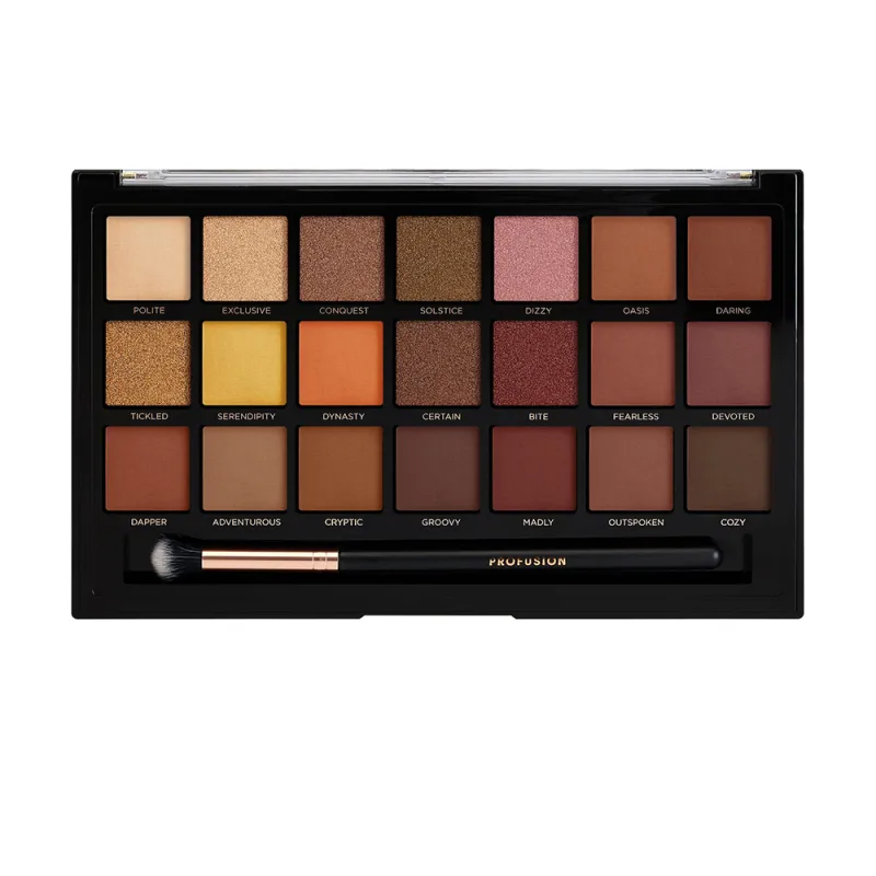 Paleta de farduri cu 21 nuante + Pensula Siennas, Profusion Cosmetics — preț și oferte