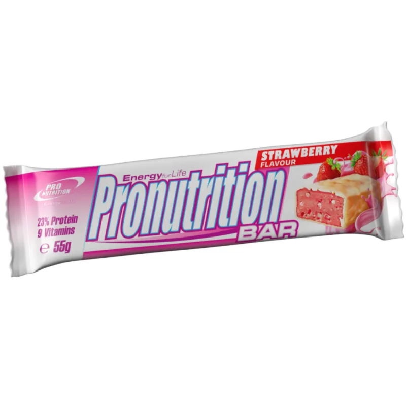 Baton cu capsuni, 55g, Pro Nutrition — preț și oferte
