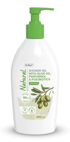 Dr. Max Natural Gel de dus cu ulei de masline, 490ml