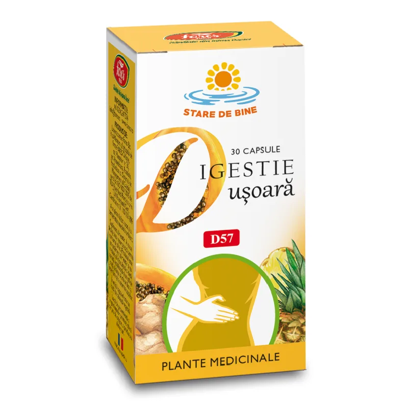 Digestie Usoara, D57, 30 capsule, Fares — preț și oferte