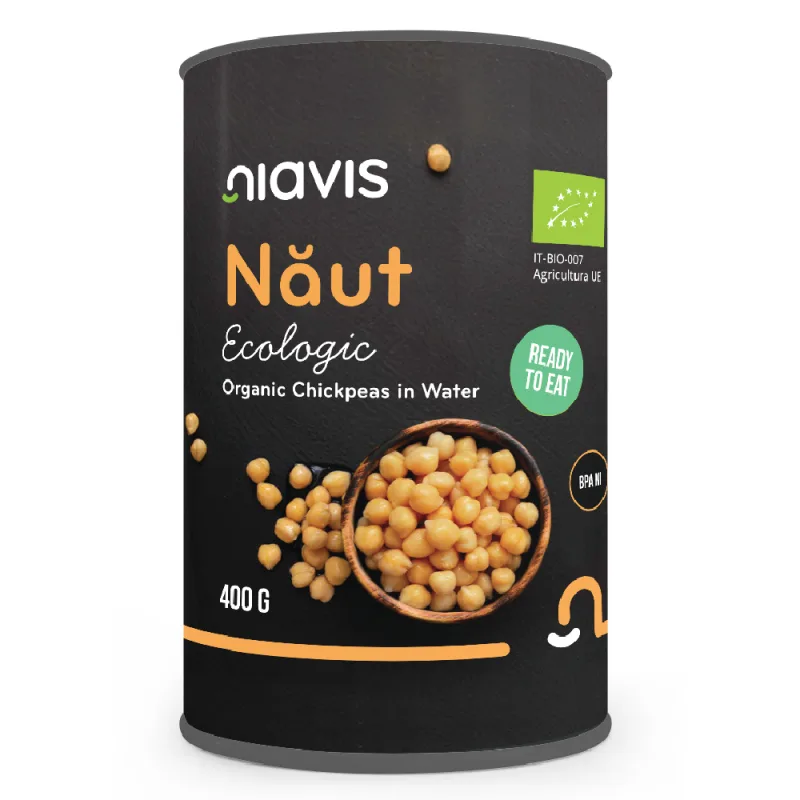 Naut ecologic la conserva, 400g, Niavis — preț și oferte