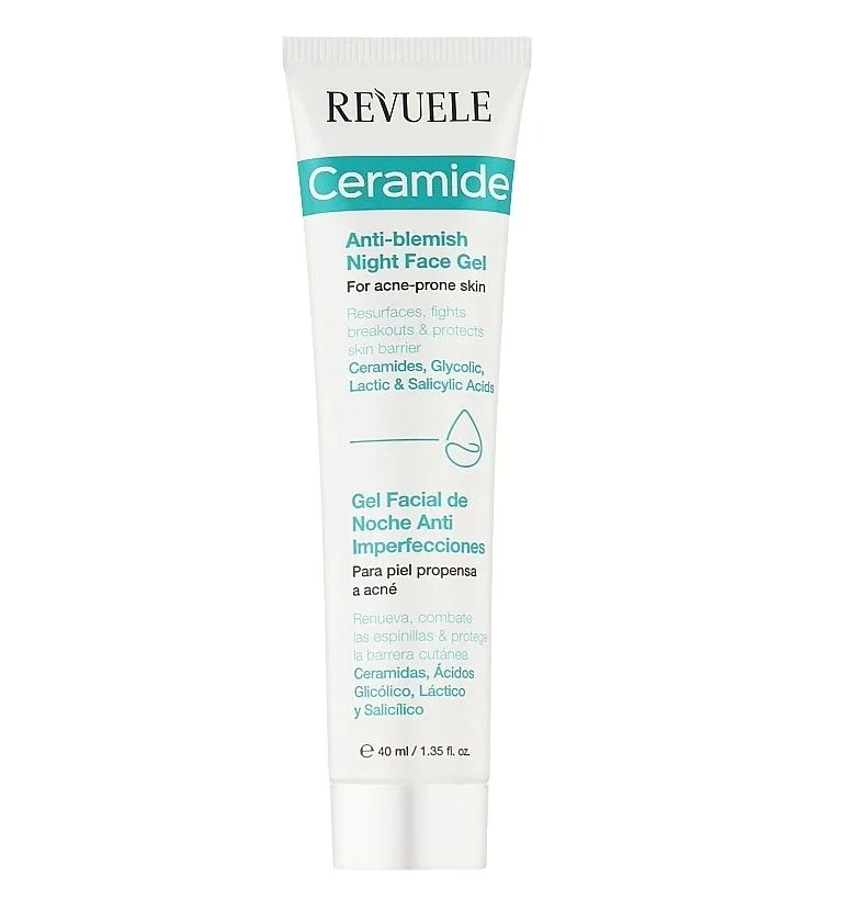 Gel de fata anti-pete pentru noapte cu ceramide, 40ml, Revuele — preț și oferte