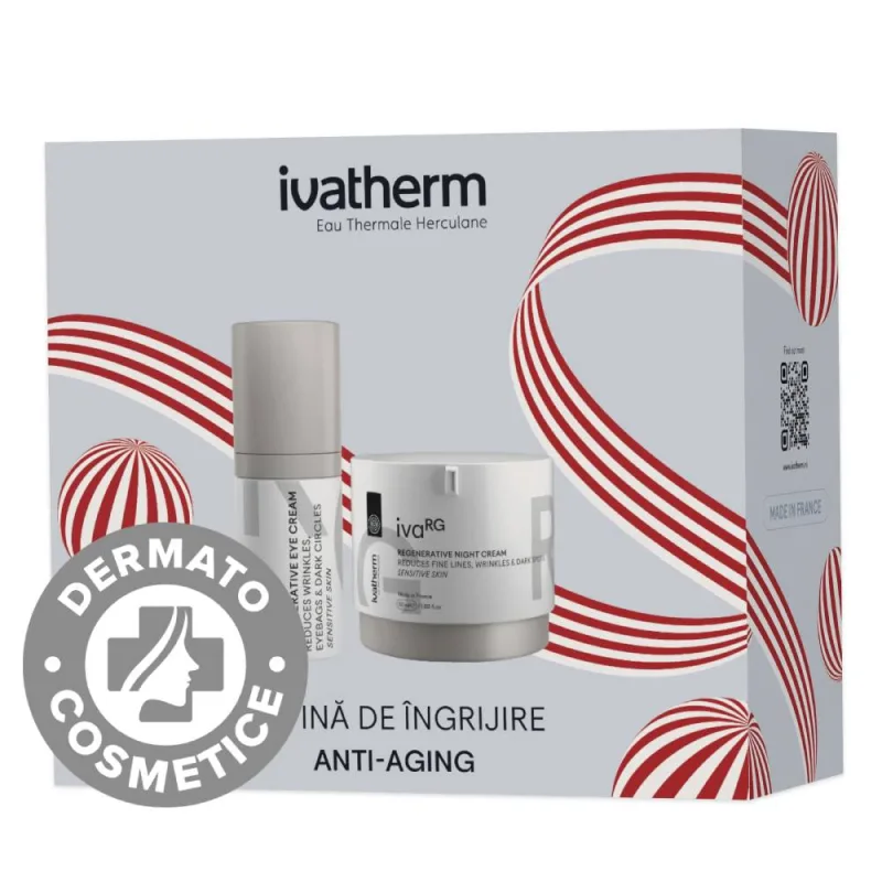 Pachet Crema de noapte regeneranta IvaRG 50ml + Crema contur ochi IvaRG 15ml, Ivatherm — preț și oferte