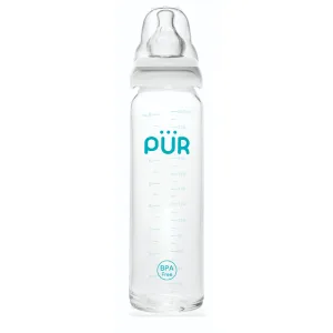 Biberon din sticla, 240ml, PUR