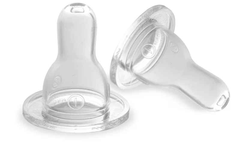 Set tetine silicon marime V +3 luni, 2 bucati, PUR — preț și oferte