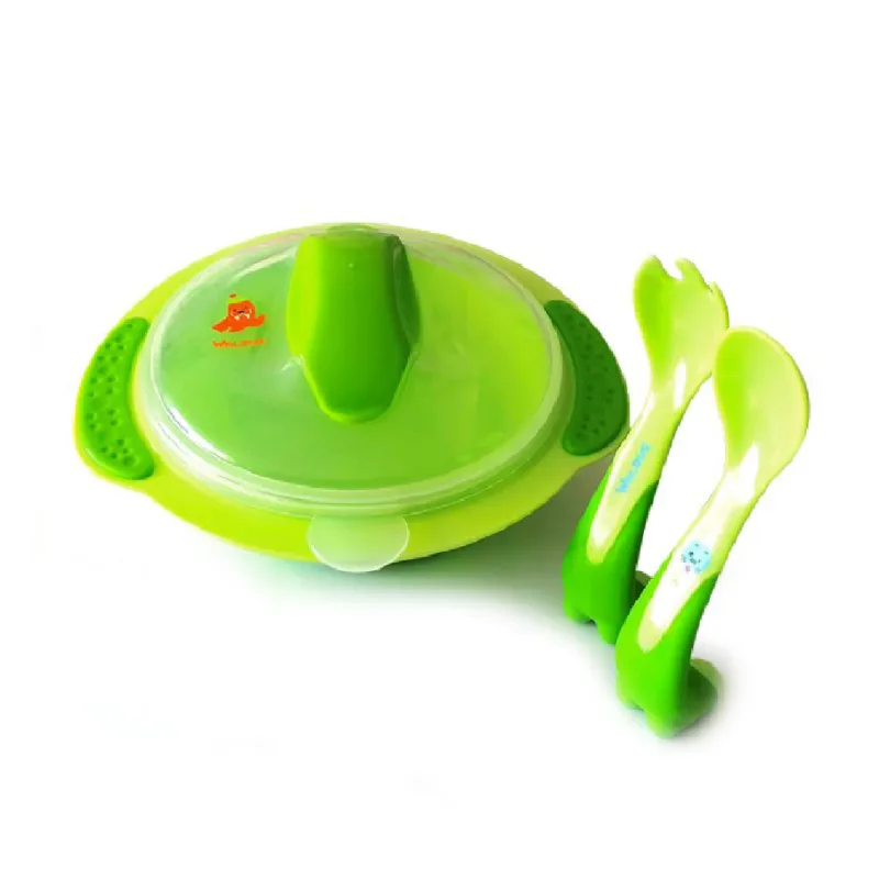 Set bol cu tacamuri Morsa Verde, 1 bucata, PUR — preț și oferte