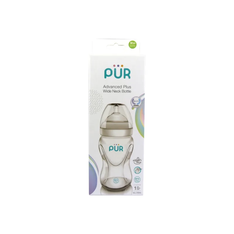 Biberon cu gura larga Advanced, 250ml, PUR — preț și oferte