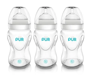 Set Biberoane cu gura larga Advanced Plus, 3x250ml, PUR