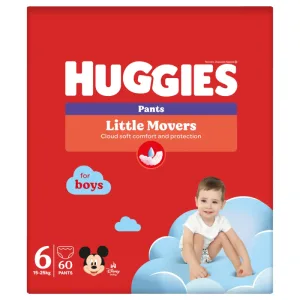 Scutece-chilotel Pants Box Marimea 6 pentru baieti de 15-25kg, 60 bucati, Huggies