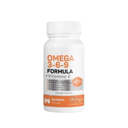 Omega 369 Formula + Vitamina E, 60 capsule, Nutrific — preț și oferte