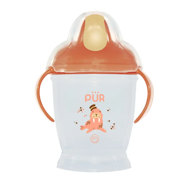 Cana de baut cu cioc dur +6 luni Piersica, 1 bucata, PUR — preț și oferte
