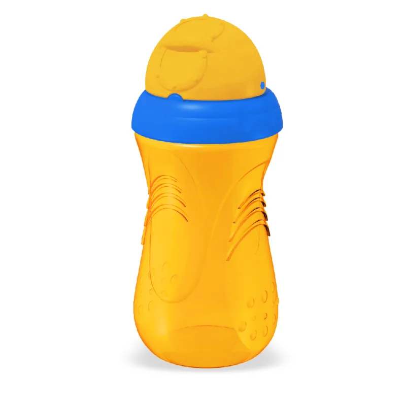 Pahar sport cu pai +6 luni Portocaliu, 350ml, PUR — preț și oferte