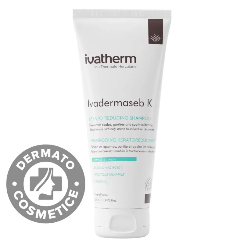 Sampon kerato-reductor Ivadermaseb K, 200ml, Ivatherm — preț și oferte