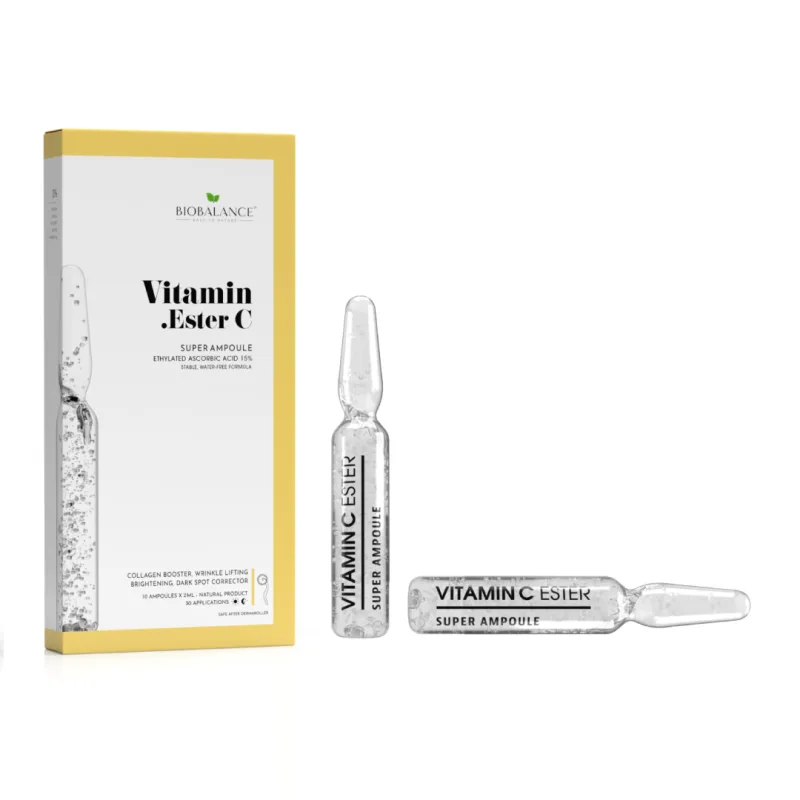 Fiole concentrate cu acid ascorbic 15%, Vitamin Ester C, 10*2 ml, Bio Balance — preț și oferte