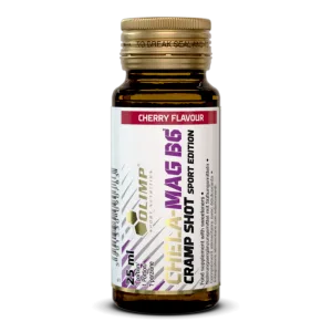 Magneziu lichid cu vitamina B6 Chela-Mag B6 Shot cu aroma de cirese, 25ml, Olimp Sport Nutrition