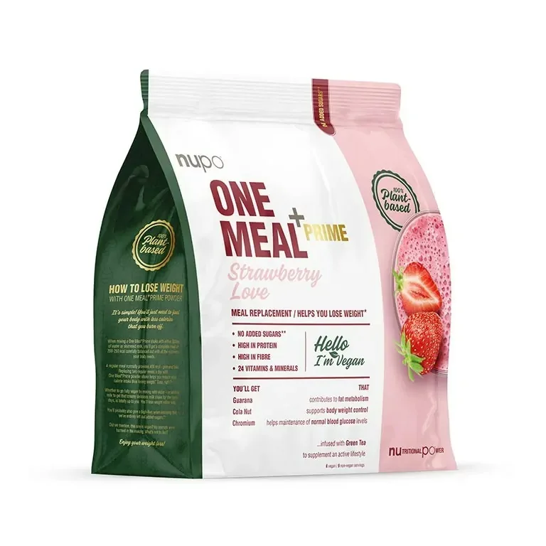 One Meal Prime Vegan cu Capsuni, 360g, Nupo — preț și oferte