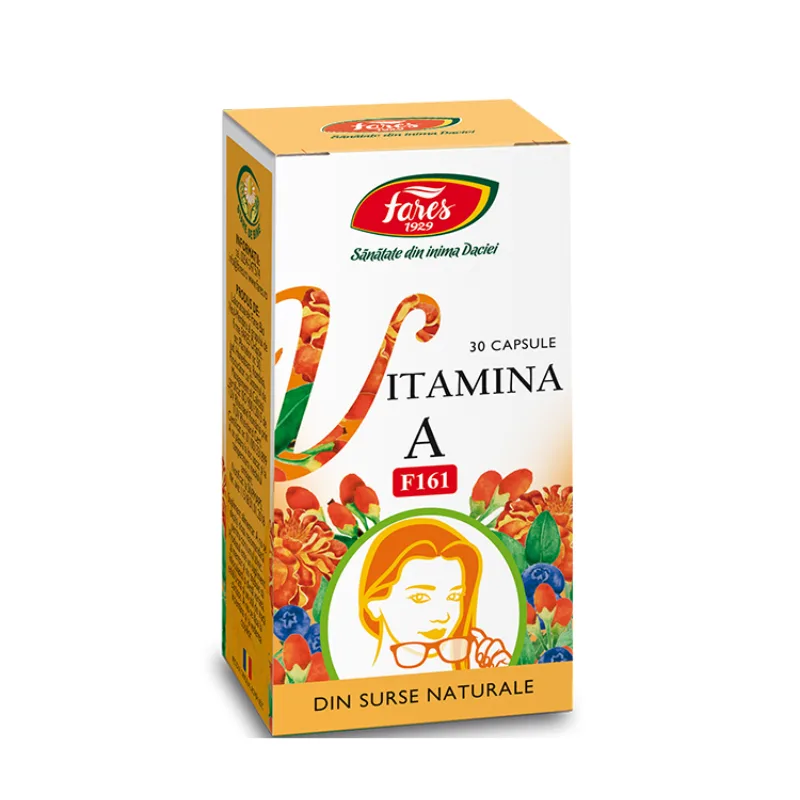 Vitamina A naturala, 30 caps, FARES — preț și oferte