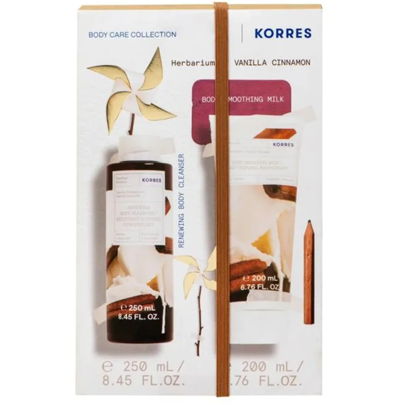 Pachet Vanilla Cinnamon Gel de dus 250ml + Lapte de corp 200ml, Korres — preț și oferte