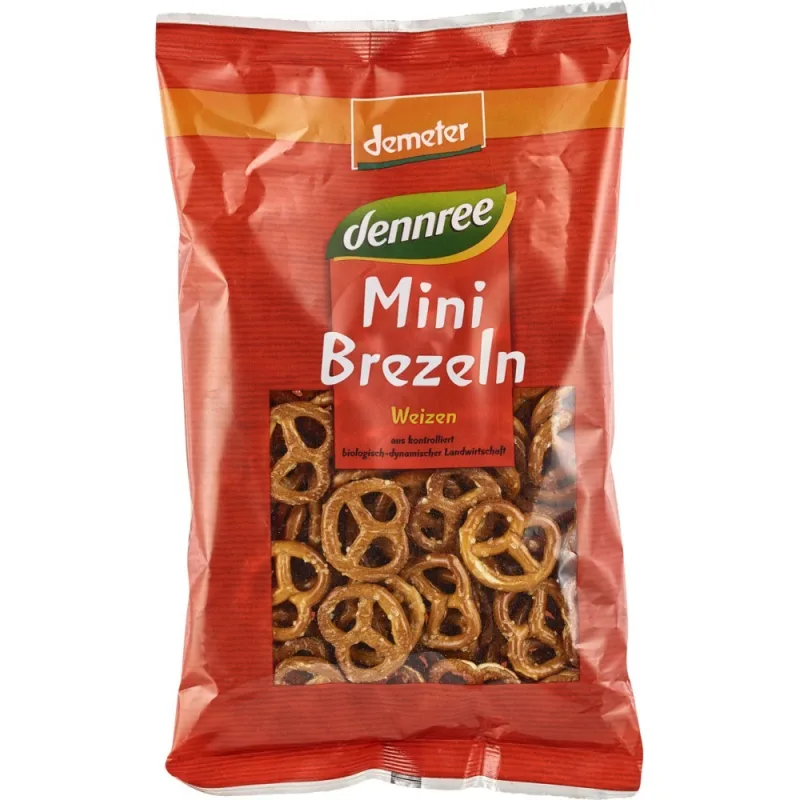 Mini covrigei eco din grau Demeter, 150g, Dennree — preț și oferte