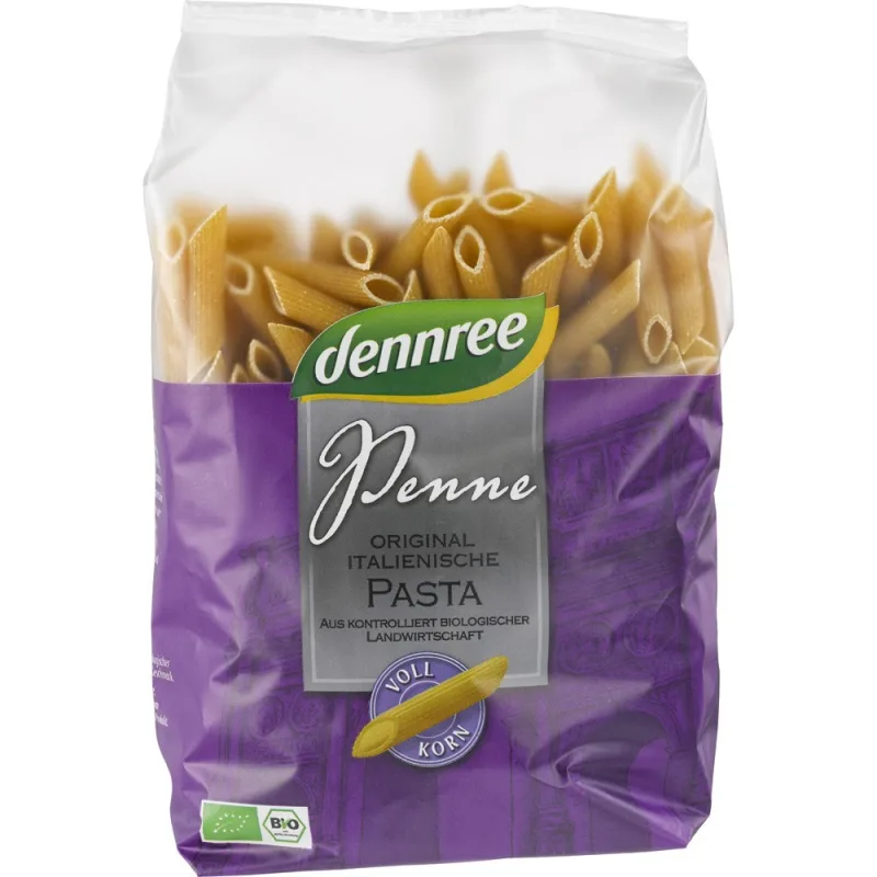 Pene eco din grau dur integral, 500g, Dennree — preț și oferte