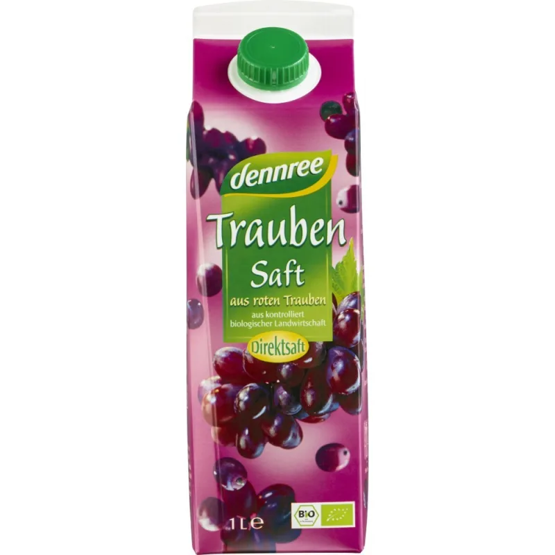 Suc de struguri rosii, 1l, Dennree — preț și oferte